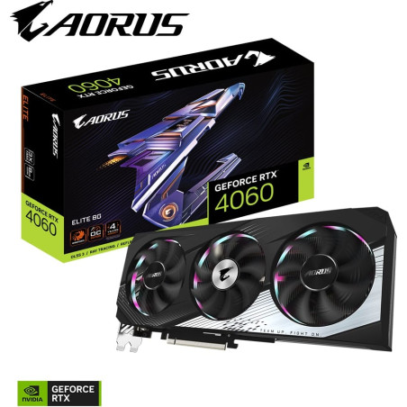Gigabyte AORUS RTX 4060 Elite 8G GDDR6 Graphics Card