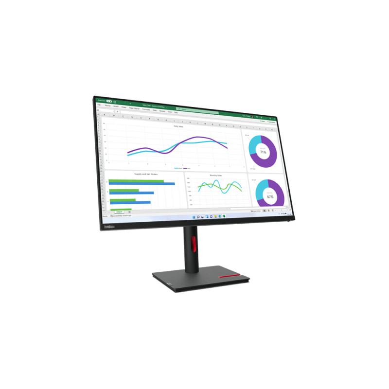 Lenovo ThinkVision T32H 30 31.5" QHD IPS USB-C Height Adjustable Monitor