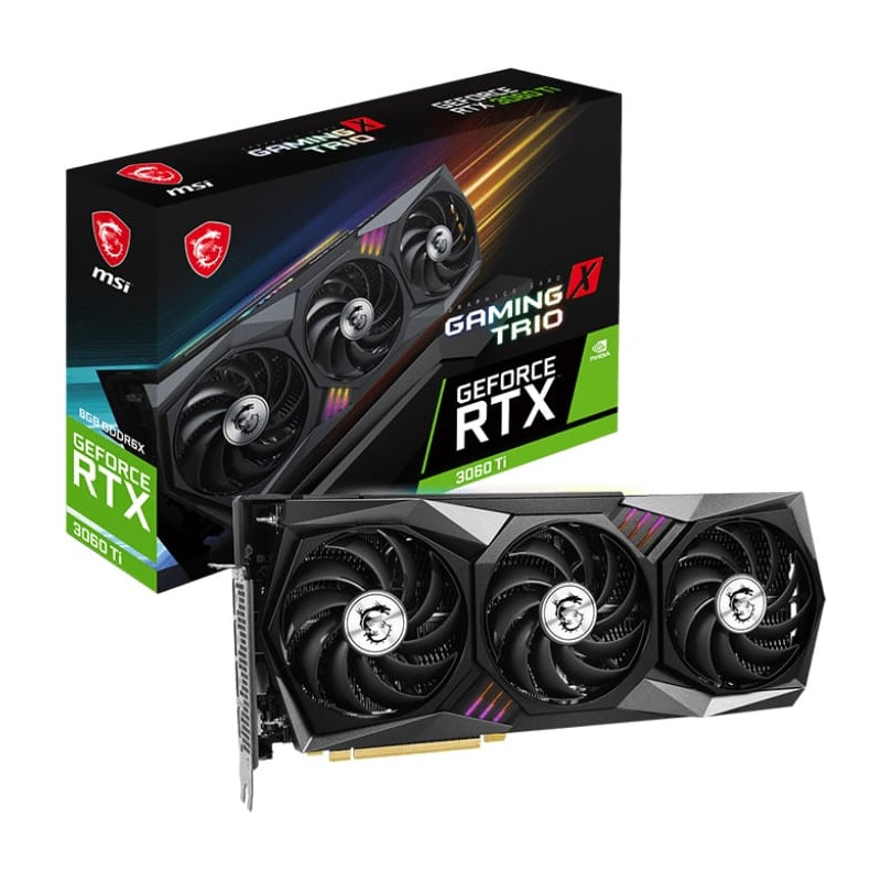 MSI RTX 3060 Ti GAMING X TRIO 8GD6X Graphic Card
