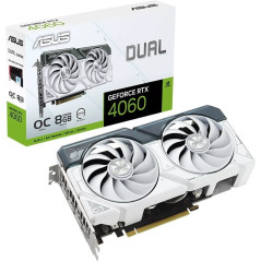 Asus Dual GeForce RTX 4060 O8G Graphics Card - White