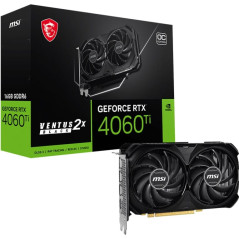 MSI GeForce RTX 4060 Ti Ventus 2X Black 16G OC Graphics Card