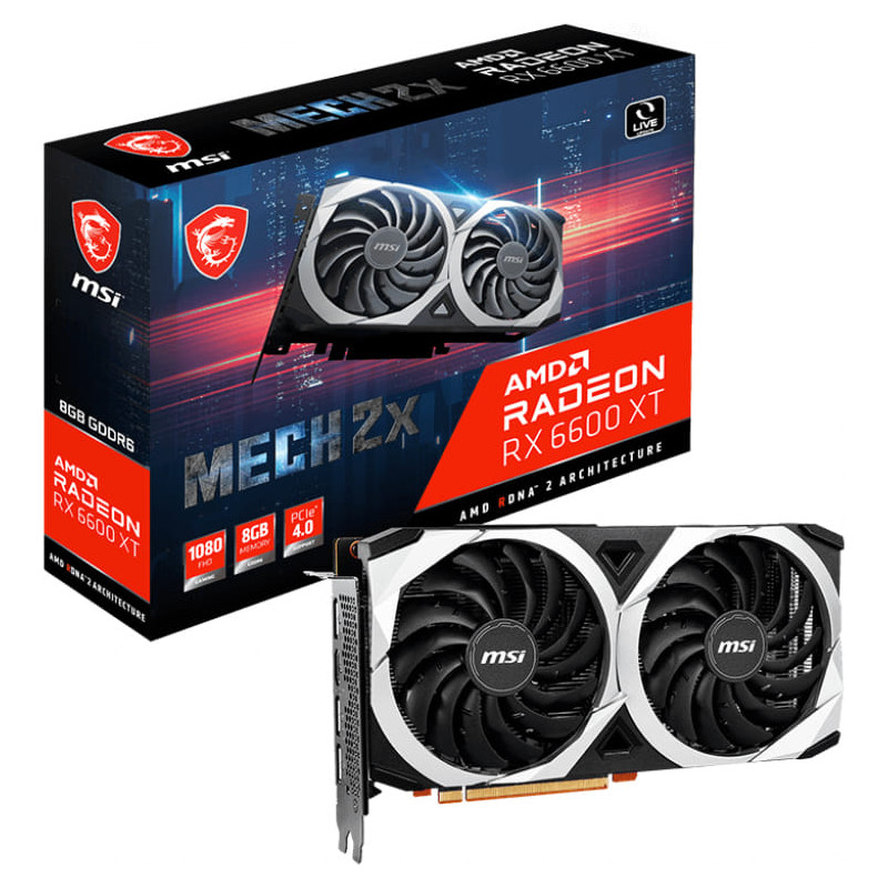 MSI Radeon GeForce RX 6600 XT Mech 2X 8G Graphic Card