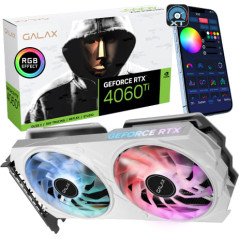 Galax GeForce RTX 4060 Ti EX White 8GB Graphics Card