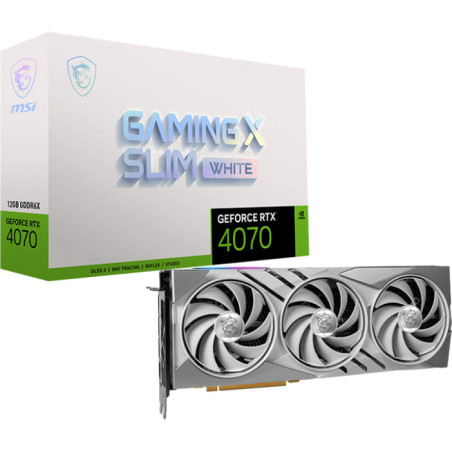 MSI GeForce RTX 4070 GAMING X Slim White 12GB Graphic Card