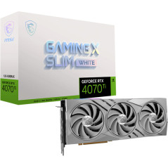 MSI GeForce RTX 4070 TI GAMING X Slim White 12GB Graphics Card
