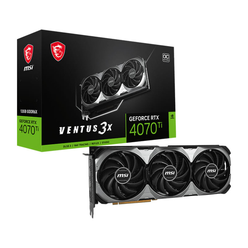 MSI GeForce RTX 4070 TI VENTUS 3X E1 12G OC Graphics Card
