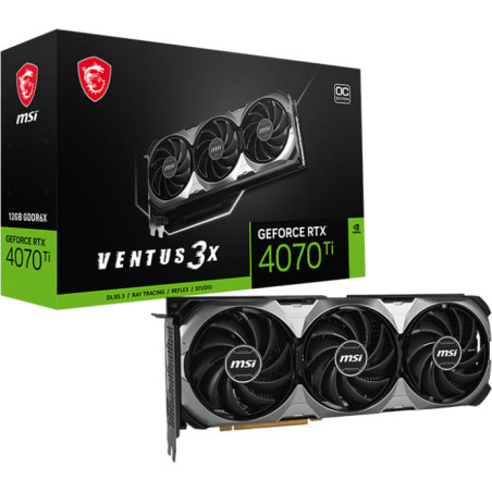 MSI GeForce RTX 4070 TI VENTUS 3X E1 12G OC Graphics Card