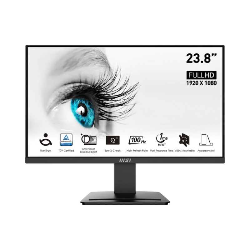 MSI PRO MP2412 23.8" FHD VA 1ms 100Hz Professional Business Monitor