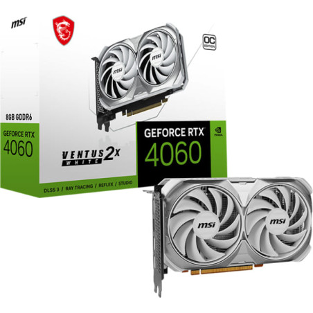 MSI GeForce RTX 4060 Ventus 2X White 8G OC Graphic Card