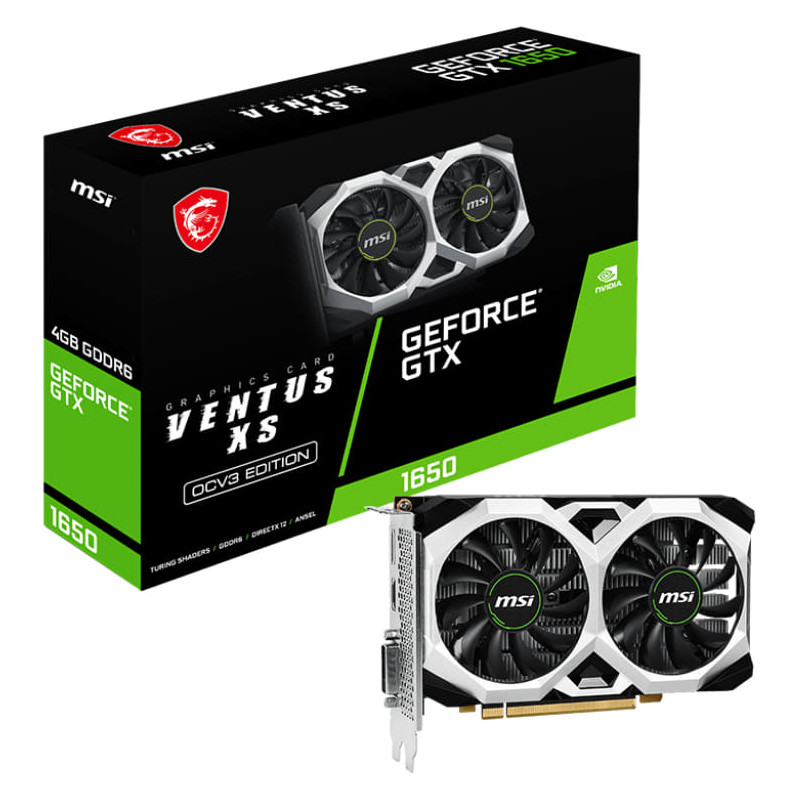 MSI GeForce GTX 1650 D6 VENTUS XS 4GB OCV3 Graphics Card