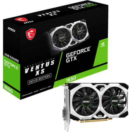 MSI GeForce GTX 1650 D6 VENTUS XS 4GB OCV3 Graphics Card