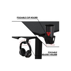 Fantech GD914 Motorised Height Adjustable Gaming Desk - Black