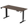 Fantech Office Desk Height Adjustable Motoriesd Electirc Stand Gaming Table - Walnut/Black