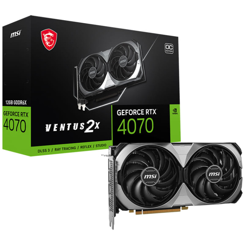 MSI GeForce RTX 4070 VENTUS 2X E 12G OC Graphic Card