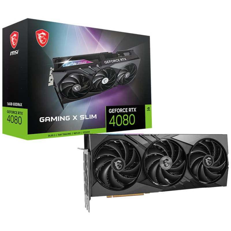 MSI GeForce RTX 4080 16GB Gaming X Slim Graphic Card