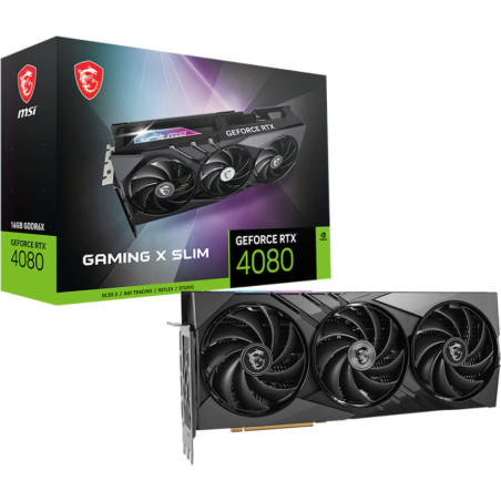 MSI GeForce RTX 4080 16GB Gaming X Slim Graphic Card