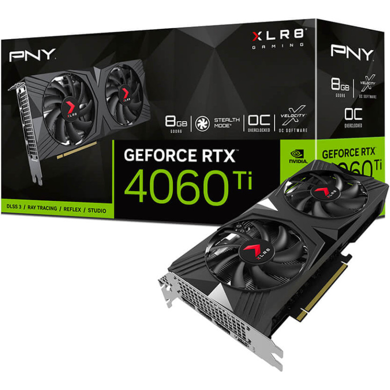 PNY GeForce RTX 4060 Ti 8GB VERTO Dual Fan OC Graphic Card
