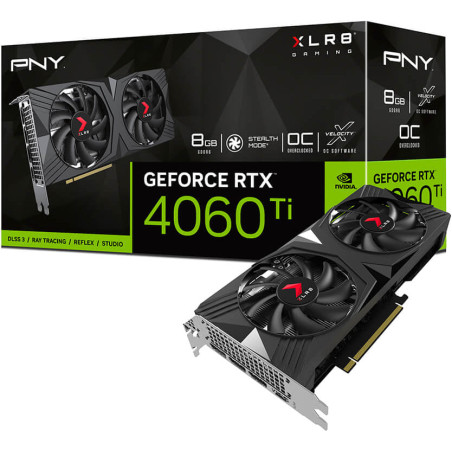 PNY GeForce RTX 4060 Ti 8GB VERTO Dual Fan OC Graphic Card