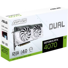 Asus GeForce Dual RTX 4070 12G Graphics Card - White