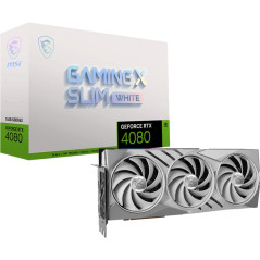 MSI GeForce RTX 4080 16GB Gaming X Slim White Graphic Card