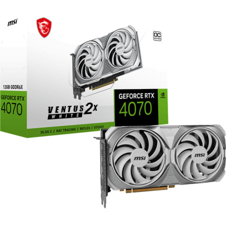 MSI GeForce RTX 4070 VENTUS 2X WHITE 12G OC Graphic Card