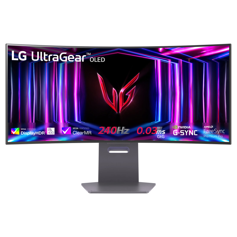 LG UltraGear 32" WQHD OLED 240Hz 0.3ms G-Sync Compatible 800R Curved Monitor