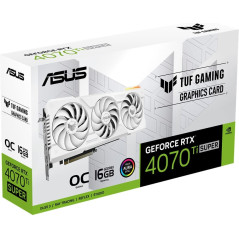 Asus TUF GeForce RTX 4070 Ti Super OC 16GB Graphics Card - White