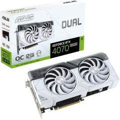 Asus Dual GeForce RTX 4070 Super OC 12G Graphics Card - White