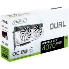 Asus Dual GeForce RTX 4070 Super OC 12G Graphics Card - White