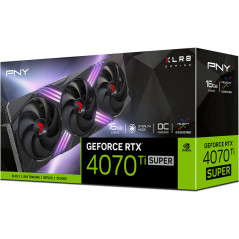 PNY GeForce RTX 4070 Ti SUPER 16GB XLR8 VERTO EPIC-X ARGB Overclocked DLSS 3 Triple Fan Graphics Card