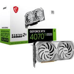 MSI GeForce RTX 4070Ti SUPER 16G VENTUS 2X OC Graphic Card - White