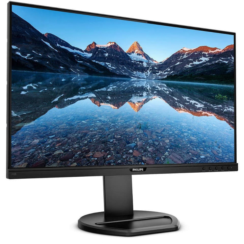 (Open-Box) Philips 243B9 23.8" FHD USB-C Docking IPS 75Hz Adaptive Sync Height Adjustable Monitor
