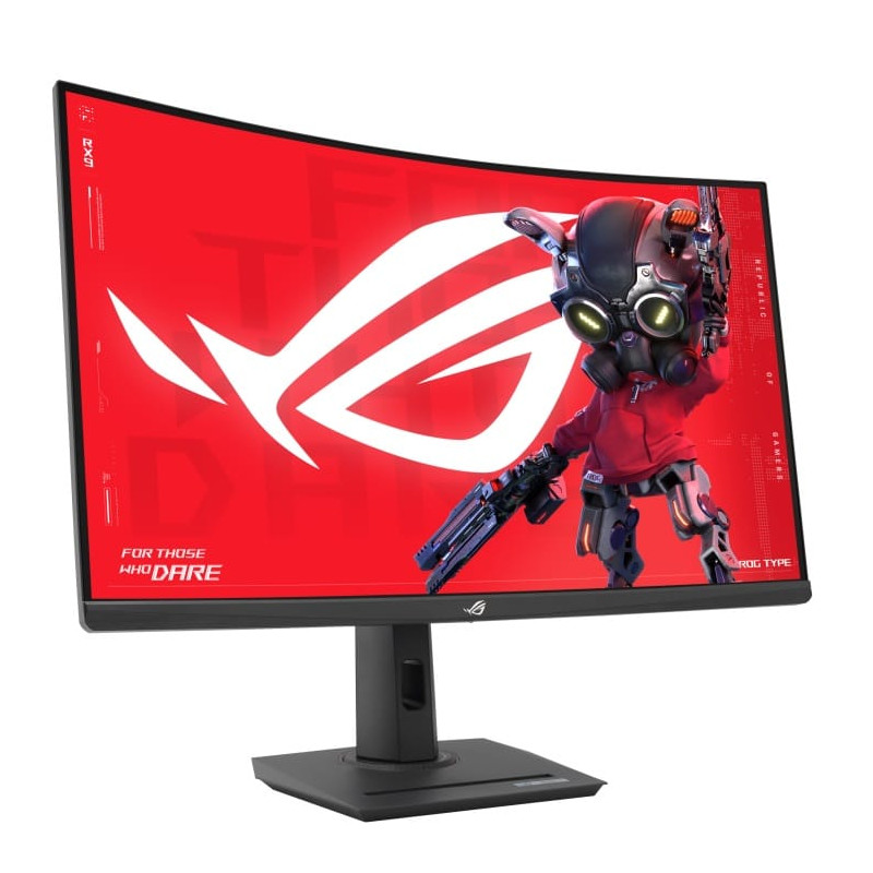 Asus XG32WCMS 31.5" QHD 1ms Fast VA 280Hz HDR400 Curved USB-C ELMB VRR HAS Monitor 