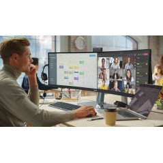 Philips 48.8" 5K DQHD Superwide VA USB-C Curved Business Monitor With Webcam