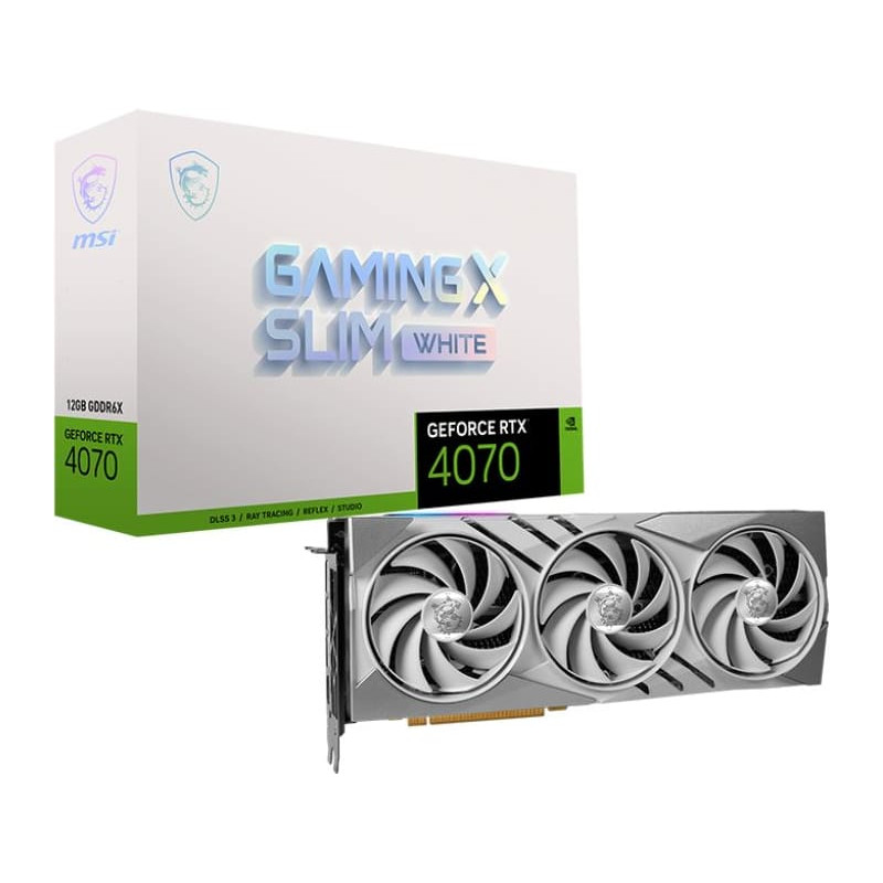 MSI GeForce RTX 4070 GAMING SLIM WHITE 12GB Graphic Card