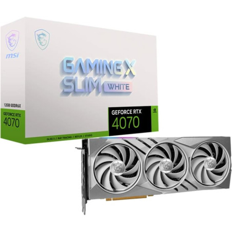MSI GeForce RTX 4070 GAMING SLIM WHITE 12GB Graphic Card