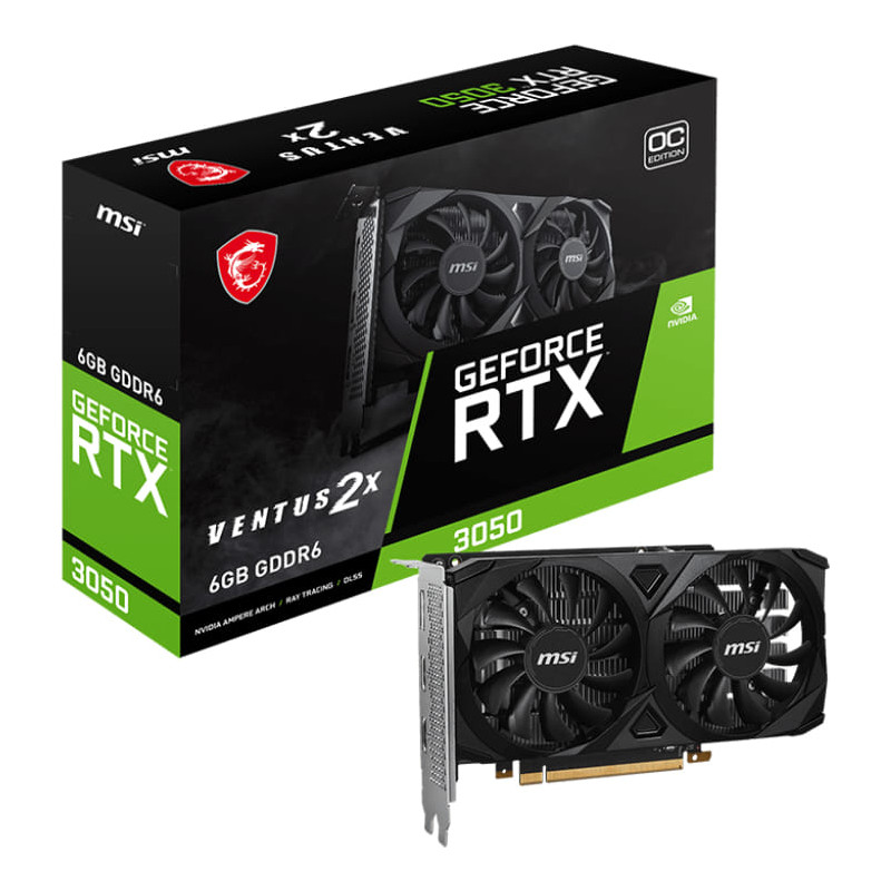 MSI GeForce RTX 3050 VENTUS 2X 6GB OC Graphic Card
