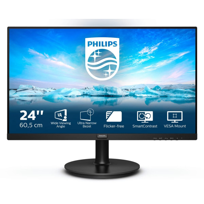 (Ex-Demo) Philips 241V8L 23.8" FHD 75Hz Adaptive Sync Monitor