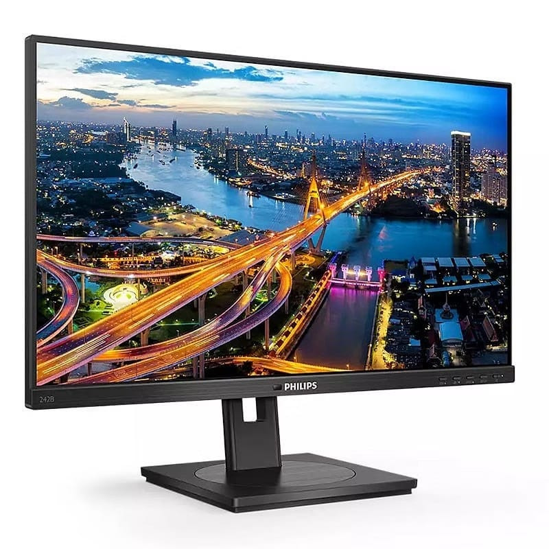 (Manufacturer Refurbished) Philips 242B1 23.8" FHD IPS 75Hz Adaptive Sync Height Adjustable Monitor