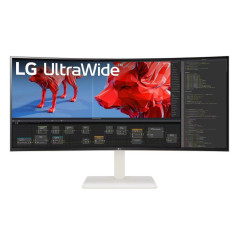LG 38WR85QC-W 38" IPS 1ms 144Hz USB-C Curved Height Adjustable Monitor
