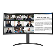 LG 34WR55QC 34" QHD 100Hz Curved USB-C Height Adjustable Monitor