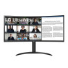 LG 34WR55QC 34" QHD 100Hz Curved USB-C Height Adjustable Monitor