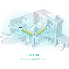 TP-Link Deco X55 AX3000 Whole Home Mesh Wi-Fi 6 System - 3 Pack