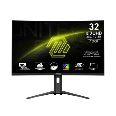 MSI MAG 321CUP 32" 4K UHD 1ms 160Hz FreeSync Curved Height Adjustable Monitor