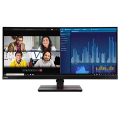 Lenovo ThinkVision P34W-20 34" QHD IPS Height Adjustable Curved Monitor