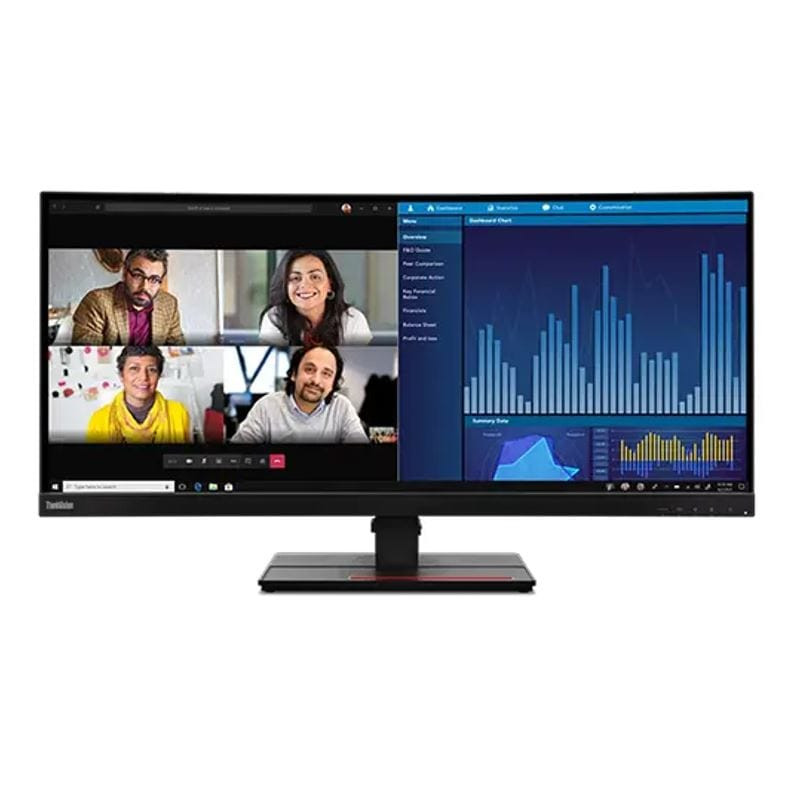 Lenovo ThinkVision P34W-20 34" QHD IPS Height Adjustable Curved Monitor
