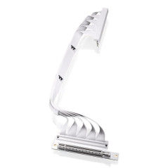Thermaltake Dual 90 Degree PCIE 4.0 400mm Riser Cable - White