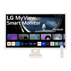 LG 32SR50F-W 31.5" FHD IPS Smart Monitor with webOS - White