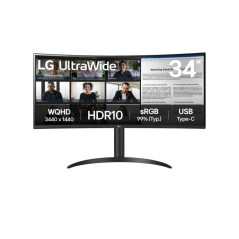 LG 34WR55QK-B 34" QHD 100Hz USB-C Monitor