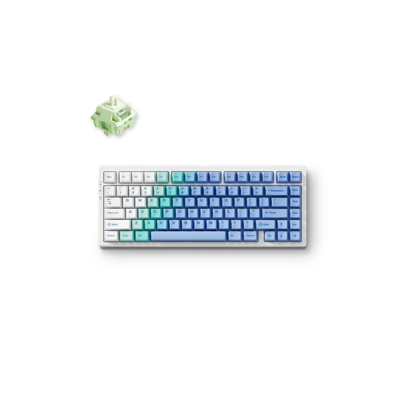 MCHOSE G75 Pro Gasket Mechanical Keyboard - Snow Matcha Latte Switch